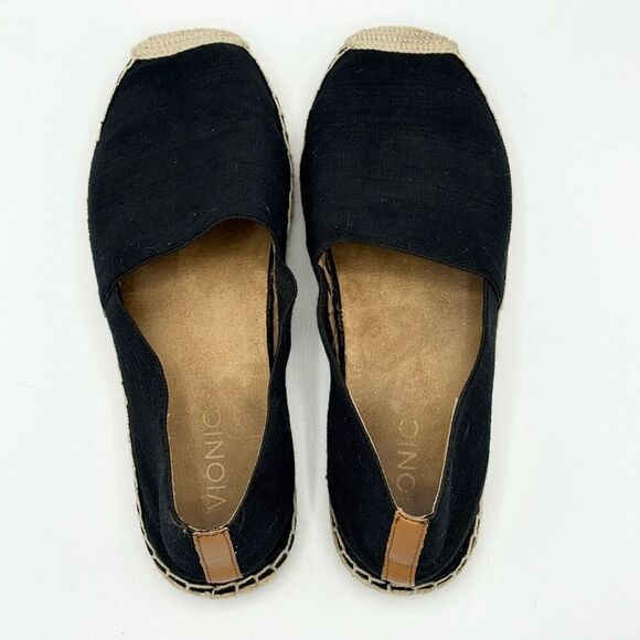 Vionic Valeri Black Espadrille Canvas Slip-On Shoes - Women’s US 9 / EU 41 - Picture 8 of 12